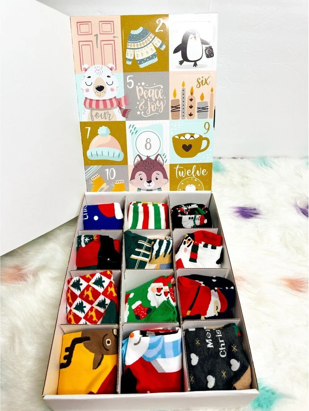 12 Days SOCKS CHRISTMAS Advert Calendar Gift